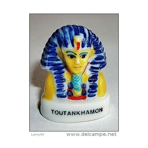 Fève Brillante = Thème Égypte Pyramide Pharaon = Buste De Toutankhamon ( Version Peu Courante)