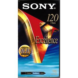 Cassette VHS Vierge SONY 120 Excellence