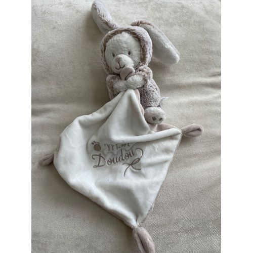 Mon Doudou ours lapin gemo nicotoy beige