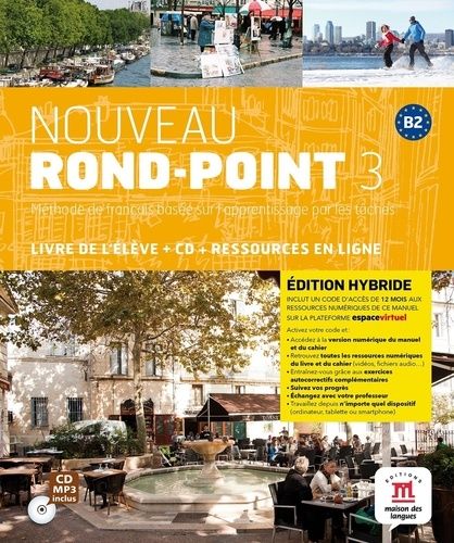 Nouveau Rond-Point 3 B2 - Livre De L'élève + Ressources En Ligne (1 Cd Audio Mp3)