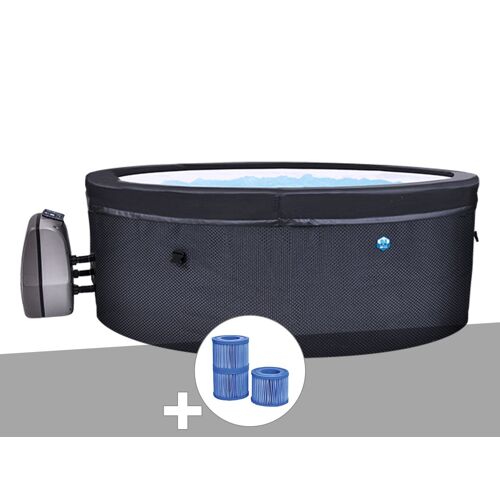 Spa portable Netspa semi-rigide Vita rond Bulles 4 places + 3 cartouches de filtration