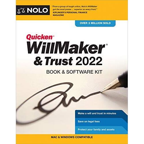 Quicken Willmaker & Trust 2022: Book & Software Kit