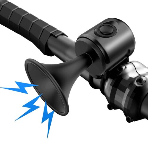 Sonnette Velo 120 Db, Klaxon Velo Étanche Ipx4, Sonnette Vtt Électrique, Klaxon Électronique, Sonnette Vélo Route Convient Aux Guidons De 15 À 30 Mm, Accessoires De Vélo, Installation Facile