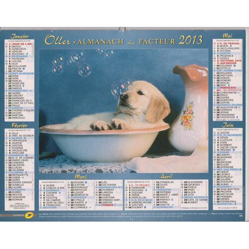 Almanach Du Facteur 2013 Loire Chiot Ou Chaton