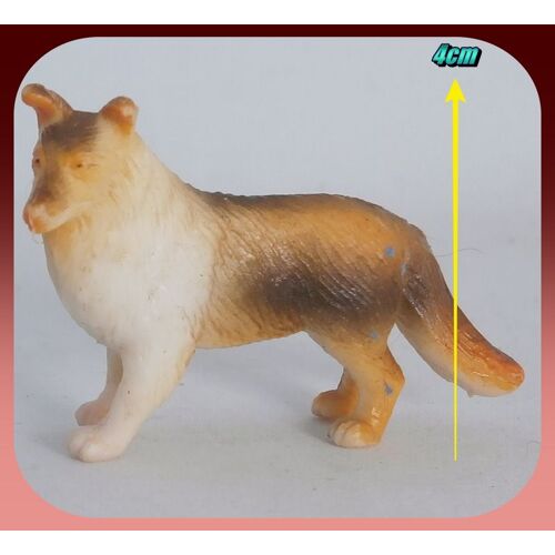 Figurine Les Animaux Domestiques - Chien Colley - 4cm