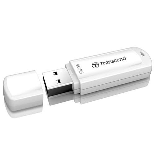 Transcend JetFlash 730 - Clé USB - 512 Go - USB 3.1 Gen 1 - blanc