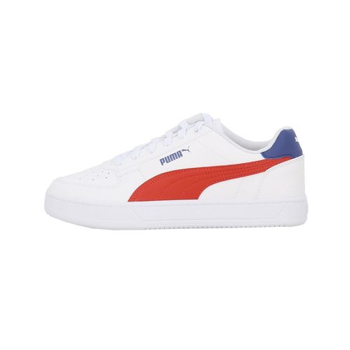 Chaussures Basses Cuir Ou Simili Puma Jr Puma Caven 2 Blanc