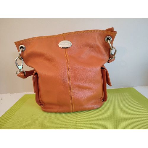 Sac à main Mac Douglas cuir orange