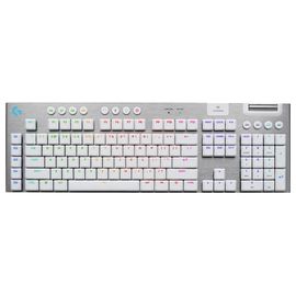 Logitech G915 X - Clavier - LIGHTSPEED - full size - backlit - sans fil - 2.4 GHz, USB, Bluetooth 5.0 - AZERTY - Français - blanc