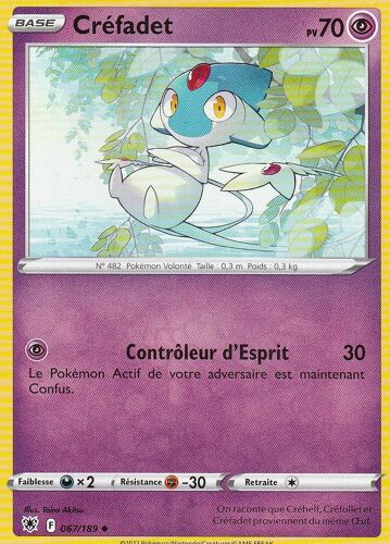 Carte Pokemon - Créfadet - 067/189 - Eb10 Astres Radieux -