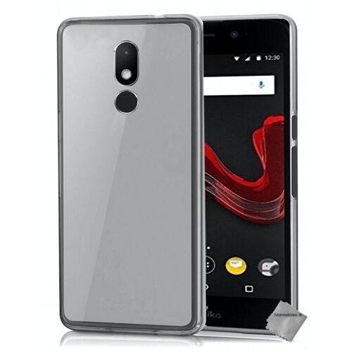 Housse etui coque pochette silicone gel fine pour Wiko Wim Lite + verre trempe - BLANC TRANSPARENT