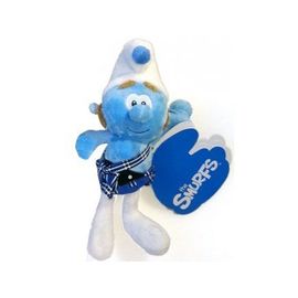 Peluche Schtroumpf Ecossais 23 Cm - Doudou - Enfant - Peluche Licence