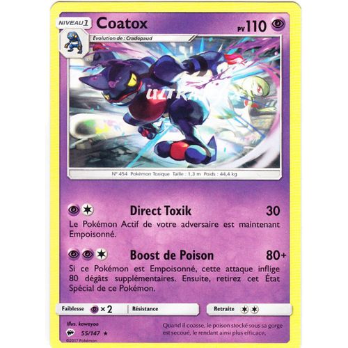 Pokémon - 55-R/178 - Coatox - Reverse