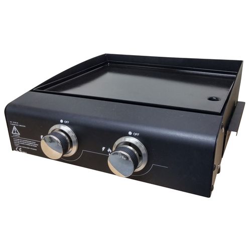 Plancha gaz 2 brûleurs Friodis - Surface de cuisson 45,5 x 36,5 cm
