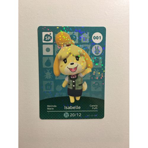 Carte Amiibo Rare Animal Crossing (Happy Home Designer & Welcome Amiibo) Série 1 N°1 : Marie