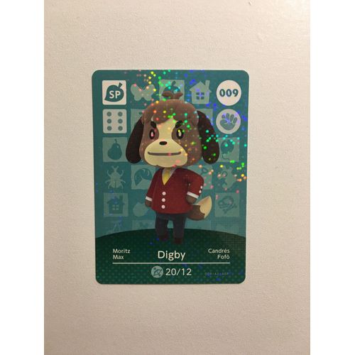 Carte Amiibo Rare Animal Crossing (Happy Home Designer & Welcome Amiibo) Série 1 N°9 : Max