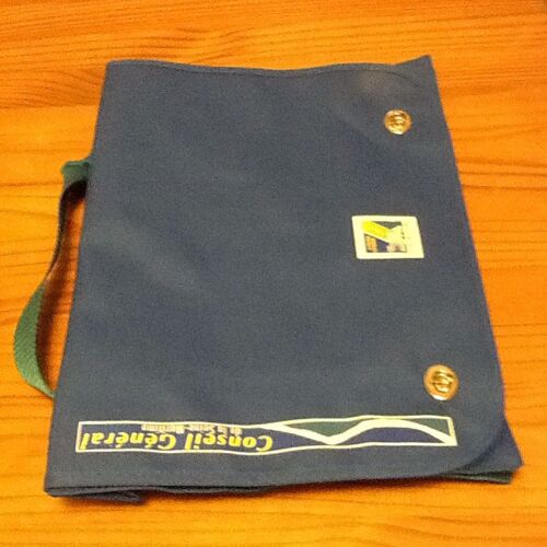 Sac Cartable Conseil General Seine Maritime Bleu