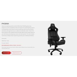 Chaise gaming White Shark PHOENIX