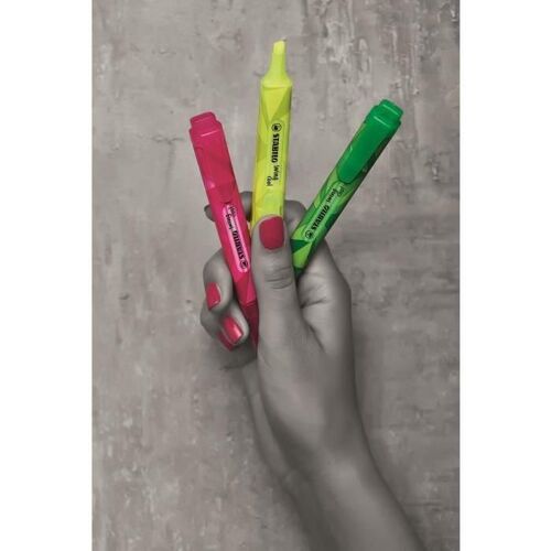 Stabilo Swing Cool Colormatrix Edition - Lot De 4 Surligneurs - Jaune + Vert + Orange + Rose