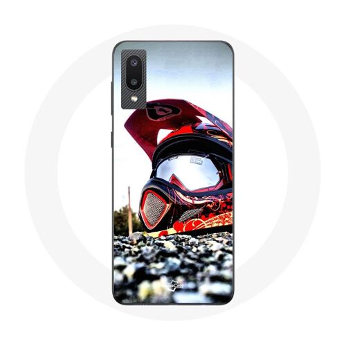 Coque Pour Samsung Galaxy A02 Casque Motocross