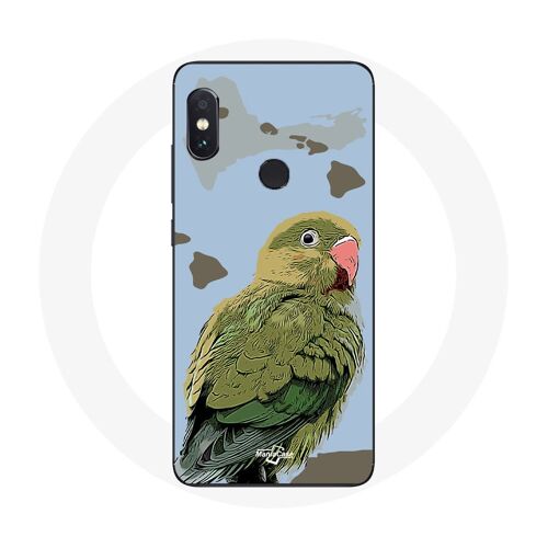 Coque pour Xiaomi Redmi Note 5 Pro Perruches Oiseaux vert