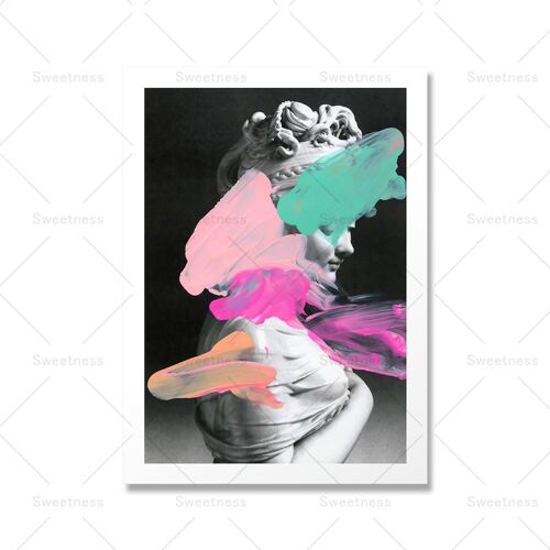 Statue de David pour femme, tableau sur toile, abstrait mural, imprimés d'art, affiches, photos, décoration de la maison 40x50cm no frame