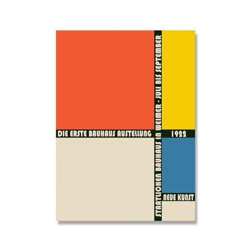 affiche moderne minimaliste 1920s, impression d'art abstrait, peinture sur toile colorée, décoration murale de la maison 40x50cm no frame
