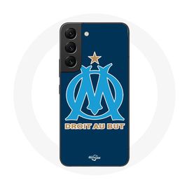 Coque pour Samsung Galaxy S22 Olympique de marseille OM logo bleu