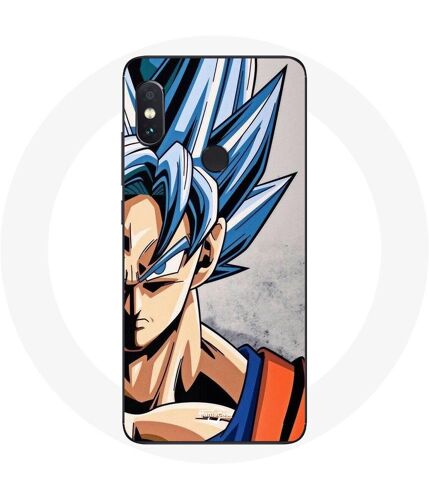 Coque Pour Xiaomi Redmi Note 5 Ai Dual Camera Anime Dragon Ball Goku Cheveux Bleu
