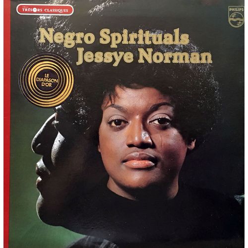Jessye Norman - "Negro Spirituals" - Disque Vinyle Lp 33 Tours - Philips - Trésors Classiques 9500 580 - : 15 Titres - Ambrosian Singers - Dalton Baldwin (Piano) - Chef Des Choeurs : Willis Patterson