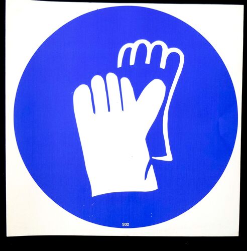 Autocollant Port De Gants Obligatoires
