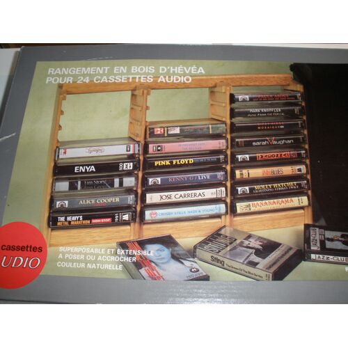 Boîte De Rangement En Bois Pour Cassettes Ausdio