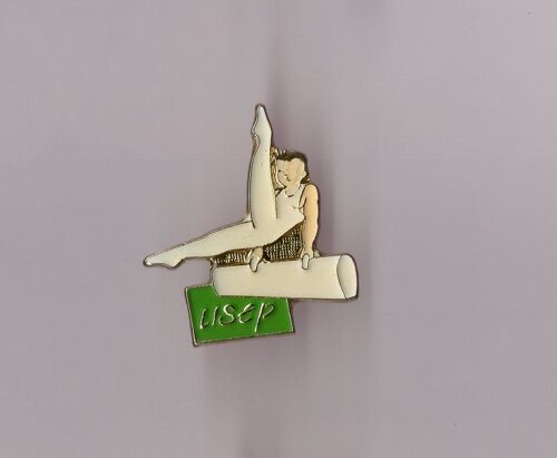 Pin's Usep Union Sportive Enseignement Premier Degré (Gymnatique - Poutre)