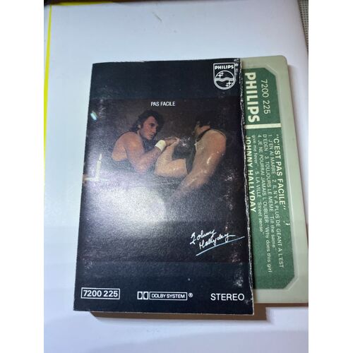 Johnny Hallyday C Est Pas Facile Cassette Audio