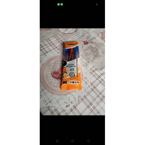 Lot 5 Stylos Bic 4 Couleurs