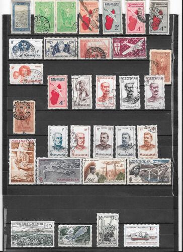 Timbres De Madagascar Oblitérés, Sans Charnières De 1908 À 1962.