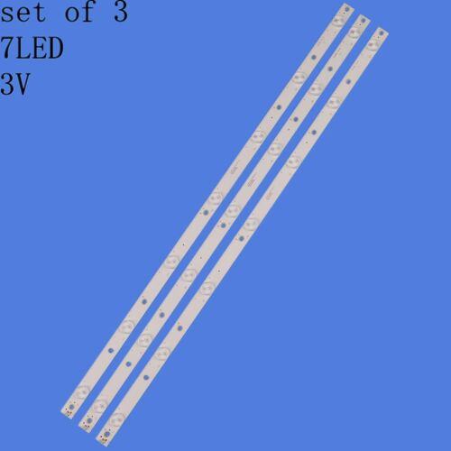 1 set Bande de rétroéclairage LED, 3 pièces, pour LG 32LJ500 32LH500 Sony Phi Phi 32PHT4132 32PHT4032 32PHH4200 32PHS5301 32PFS6401 32PFS6402 ""Nipseyteko""