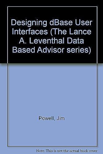 Designing User Interfaces (Lance A. Leventhal Microtrend Series)