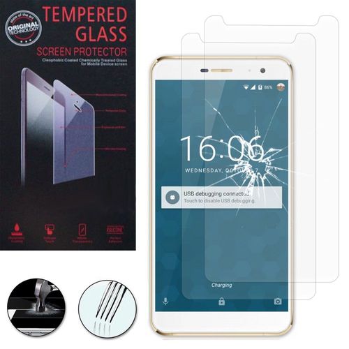 Lot / Pack De 2 Films Verre Trempé Pour Doogee F7 4g Lte 5.5" Protection D'écran