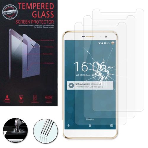 Lot / Pack De 3 Films Verre Trempé Pour Doogee F7 4g Lte 5.5" Protection D'écran