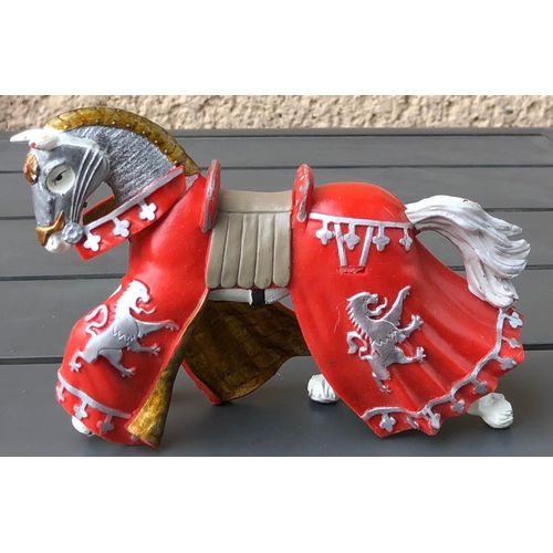 Figurine Cheval Papo 2013, Chevalier, Moyen-Age, Château Fort