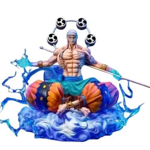 Figurine Enel One Piece Ener Eneru Être Divin Anime Manga Personnage Double Tête Jouet Puissant Dieu Collection Modèle Statue
