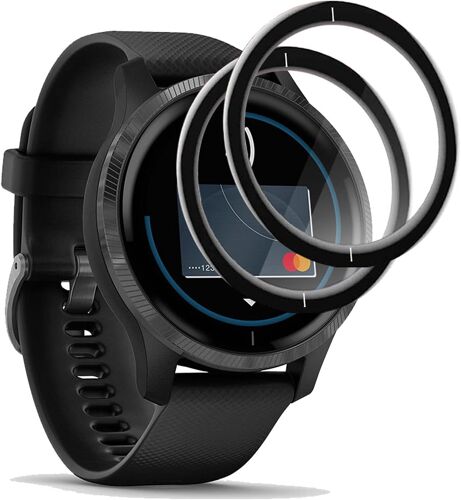 Vornixorsarlshop-4 Pièces Verre Trempé Film Protection Compatible Avec Garmin Venu, 3d Couverture Complète,Anti-Rayures,Anti-Empreintes Digitales,Hd Protection Écran