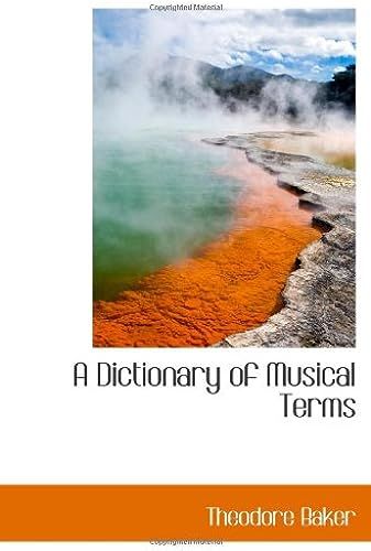 A Dictionary Of Musical Terms