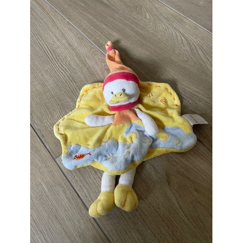Doudou peluche canard baby nat poussin 