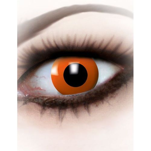 Lentilles Fantaisie Oeil Orange Adulte Taille Unique