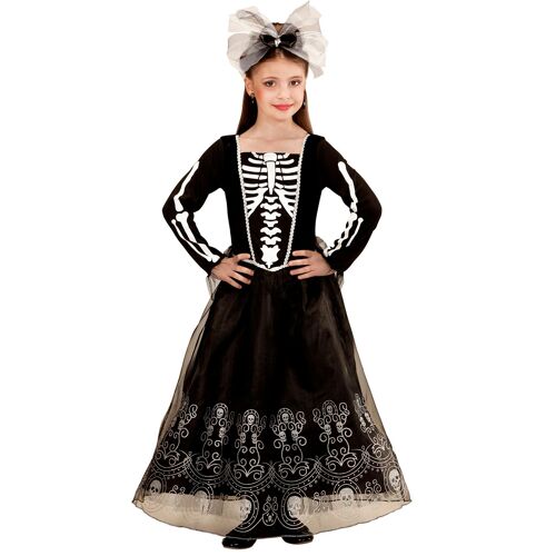 Déguisement Squelette À Jupon Long Fille Halloween 8 À 10 Ans