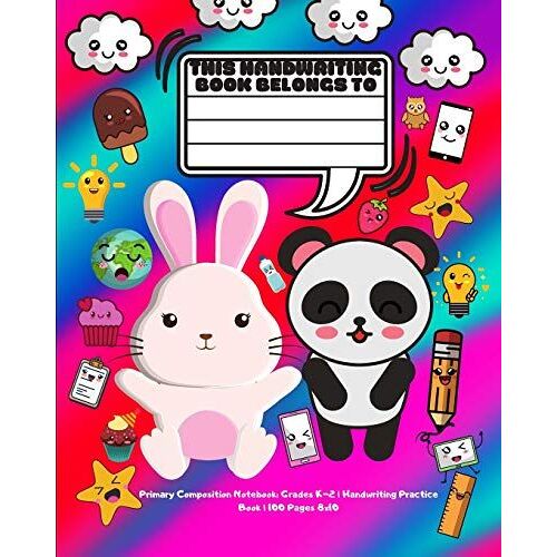 Primary Composition Notebook: Grades K-2 | Handwriting Practice Book | 100 Pages 8x10