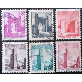Lot 6 Timbres - Architecture/Monuments - 1955 Local Motives
