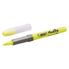 Bic Surligneur Flex Jaune Pointe Pinceau. Largeur De Trait 1 À 4,3 Mm